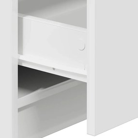 Mesas de cabeceira 2 pcs com 2 gavetas 40x36x50 cm branco