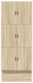 Estrutura de Cama de Armazenamento Carvalho Sonoma 75x190 cm