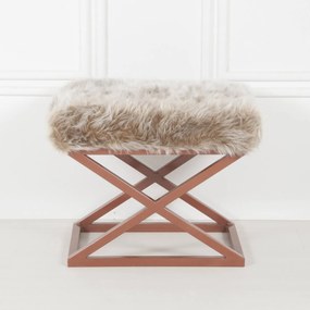 Pouffe Capraz – Copper – 50x42x40 cm