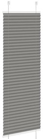 Antracite Plissada Cega 50x150 cm Largura Tecido 49,4 cm