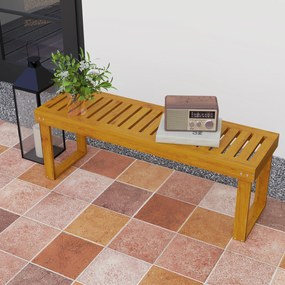 Banco de Jardim de 2 Lugares Banco de Madeira com Assento em Ripas Car