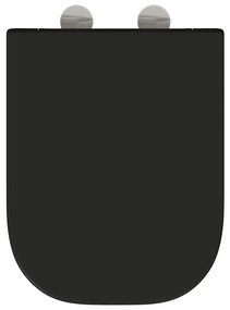 Assento de Vaso Sanitário com Fechamento Suave Duroplast Preto