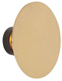 LED Candeeiro de parede inteligente redondo dourado incl. 2 Wifi g9 - Pulley Design