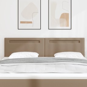 Cabeceira vidaXL Design Simples Cappuccino 180 cm em Couro Sintético