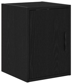 Armários de garagem 2 pcs derivados de madeira preto