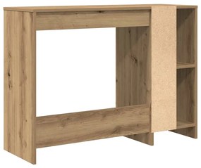 Secretária 102,5x35x75 cm derivados madeira carvalho artisiano
