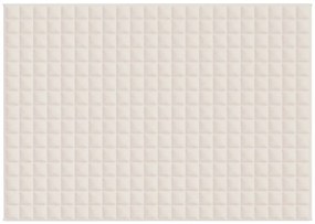 Manta pesada 7 kg 155x220 cm tecido creme-claro