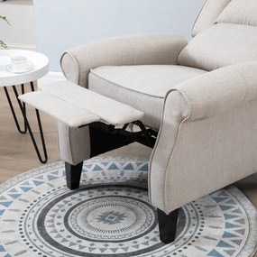 Poltrona Relax com cadeira reclinável manual de até 160 ° 81x84x105cm