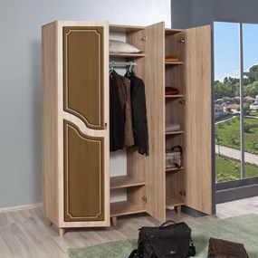 Guarda-Roupa Mode – Carvalho Sonoma – 135 cm x 192 cm x 52 cm
