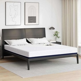 vidaXL Colchões Branco, Azul 180 x 200 cm