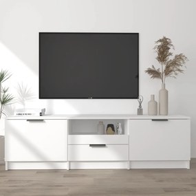 811448 vidaXL Móvel para TV 140x35x40 cm madeira processada branco
