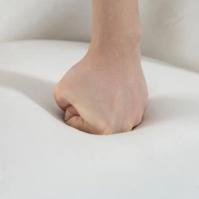 Conjunto de 2 Cadeiras de Jantar Modernas Estofadas em Veludo com Pernas de Madeira 54x57x80 cm Creme