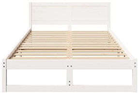 Estrutura de Cama Branca Madeira 120 x 200 cm Durável