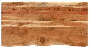 Mesa de jantar 154x80x76 cm madeira de acácia maciça