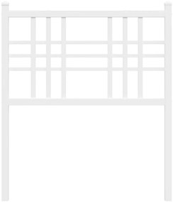 Cabeceira de cama 80 cm metal branco