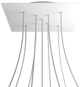 Square XXL Rose-One 9 X-shaped holes ceiling rose kit 400 mm Cover