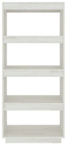 Estante Lila - Cor Branco - 60 x 35 x 135 cm - Em Madeira de Pinho Mac