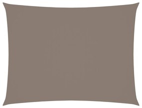 Guarda-Sol tecido Oxford retangular 4x6 m cinzento-acastanhado