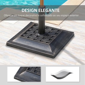 Base para Chapéu de Sol Suporte para Chapéu de Sol Apto para Mastros d