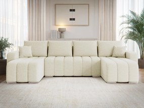 Sofá de canto Arvada 122, Cama com arrumação, 313x147x86cm, 156.5 kg, Pernas: Metal