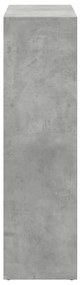 Estante divisória 102x29x103,5 cm deriv. madeira cinza cimento