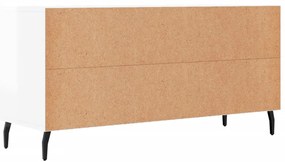 Móvel para TV 102x36x50 cm derivados madeira branco brilhante