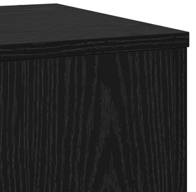 Suportes para Plantas 2 pcs Carvalho Preto 33x33x100 cm Madeira Engenh