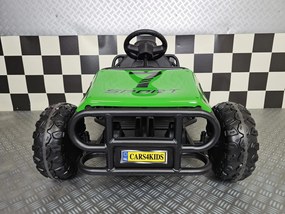 Carro elétrico para crianças Buggy Spark 24V, 2x 200W Pneus Borracha Verde