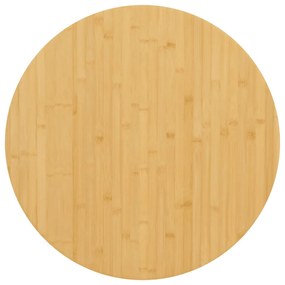 Tampo de mesa Ø60x4 cm bambu