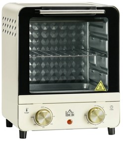 HOMCOM Mini Forno Elétrico 15 Litros 1000W Forno com Temperatura até 2