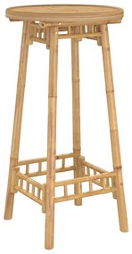 Mesa de bar para exterior redondo Ø55x100 cm bambu