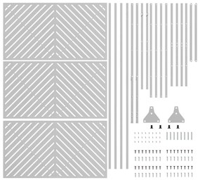 Tela de Privacidade 100x50x180 cm em Aço Galvanizado