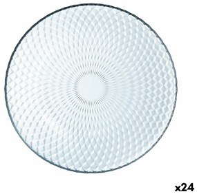 Prato de Sobremesa Luminarc Pampille Clear Transparente Vidro (19 cm) (24 Unidades)
