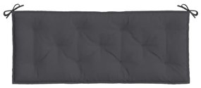Almofadão banco jardim 120x50x7cm mesclado antracite