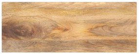 Tampo de mesa retangular 70x20x3,8 cm mangueira maciça