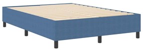 Cama Box Spring vidaXL Azul 140x200 cm em Tecido de Corduroy
