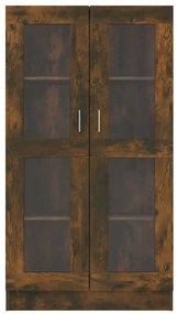 Vitrine 82,5x30,5x150 cm derivados de madeira carvalho fumado