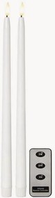 Velas LED com comando Flame Stripe, conjunto de 2