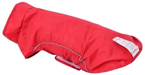 Capa de chuva para cães com tiras reflectoras vermelho M