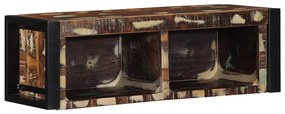 Móvel TV multicor 80x30x25 cm madeira maciça recuperada