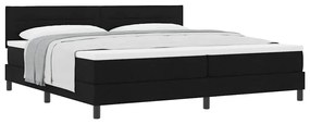Cama Box com Colchão Preto 200x200 cm Tecido
