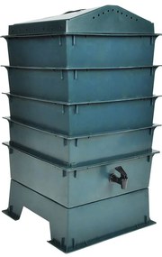 Bandejas para vermicompostagem 4 pcs 42x42x60 cm