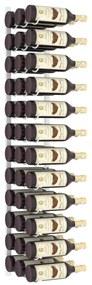Garrafeira de parede para 36 garrafas ferro branco