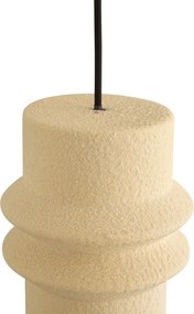 Candeeiro suspenso retro bege 3-luzes - Monti