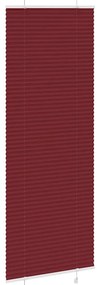 Plissado Cego Bordéus Vermelho 75x200 cm Largura Tecido