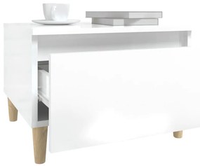 Mesa de apoio 50x46x35 cm derivados de madeira branco brilhante