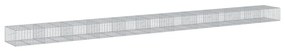 Cesto gabião com cobertura 1100x100x50 cm ferro galvanizado