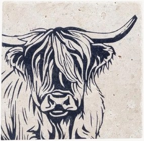 Bases para copos Highland Cow, conjunto de 4