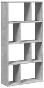 Estante 60x20x120 cm derivados de madeira cinzento cimento