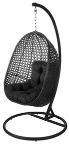 Cadeira de Baloiço Dido 190 X 95 X 95 cm Preto Rotim